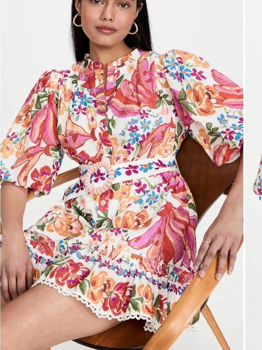 Farm Rio Spring Bananas Mini Dress - Picture 3 of 10